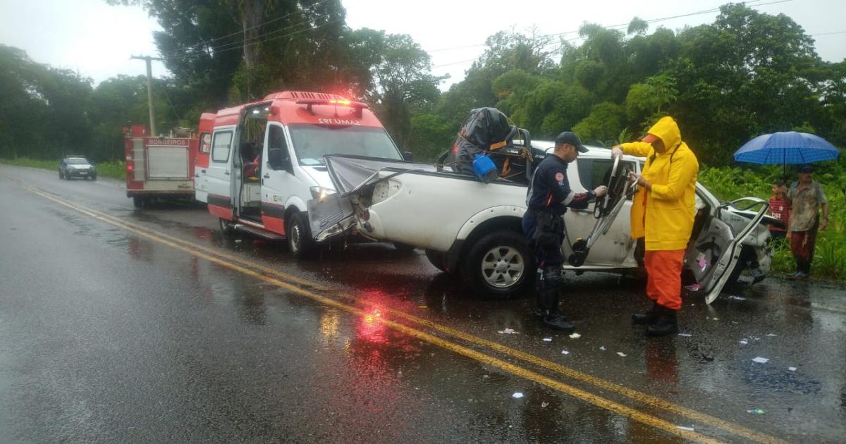 Colisão entre dois veículos de Jequié na estrada de Ilhéus