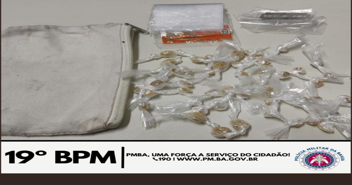 Tentou fugir da polícia e foi detido com drogas