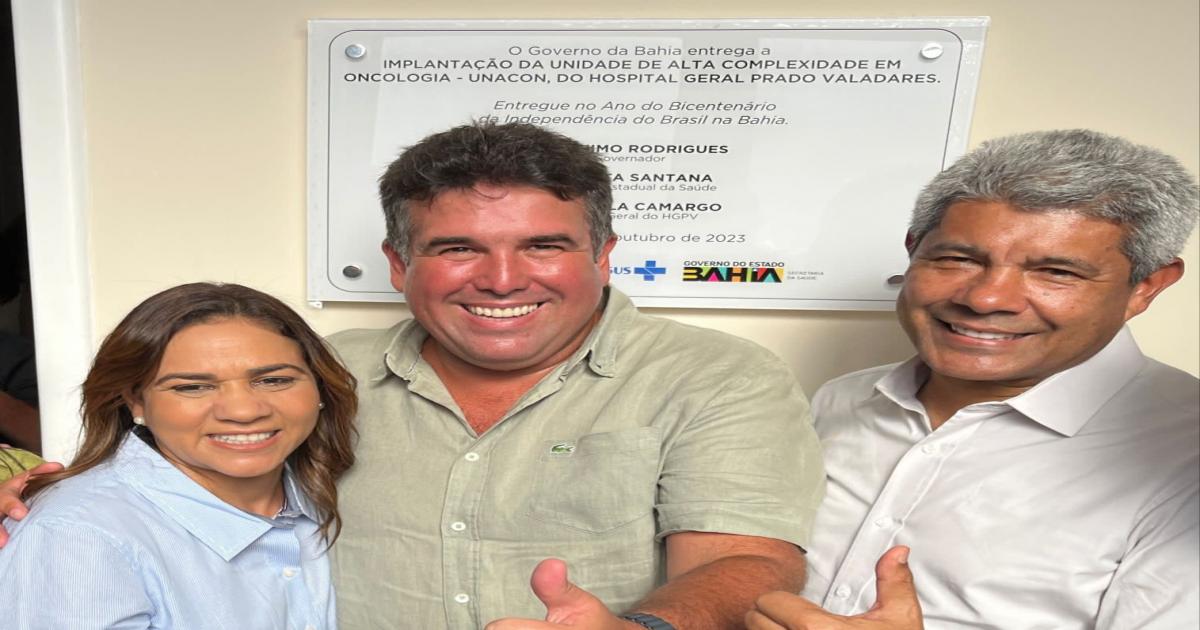 Deputado Estadual Patrick Lopes acompanha Governador na entrega da UNACON em Jequié