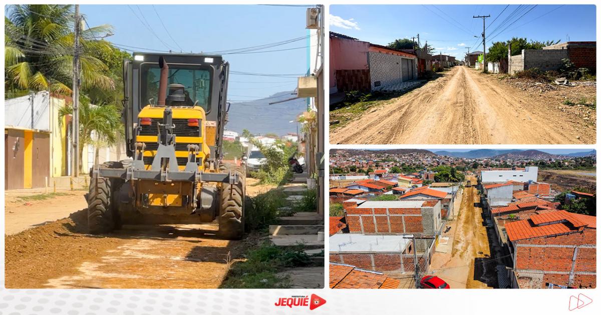 Prefeitura de Jequié inicia terraplanagem para pavimentação asfáltica do Loteamento Vila Aeroporto