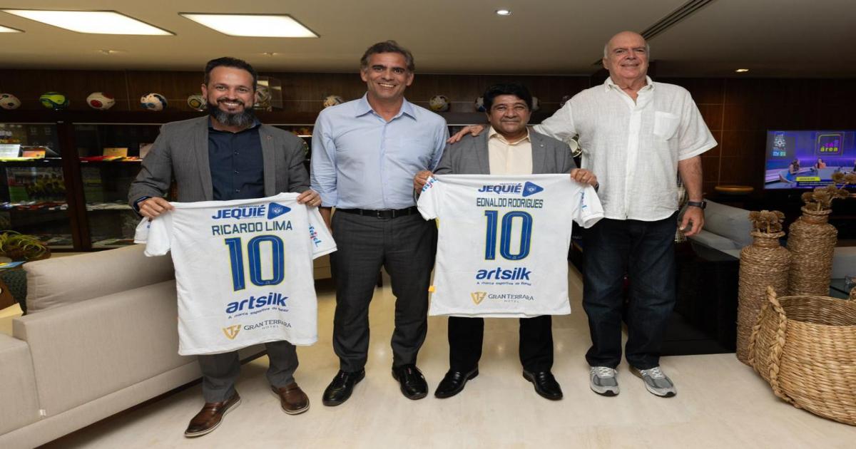 Presidente da ADJ, Leur Lomanto Jr. visita CBF acompanhado do presidente da FBF