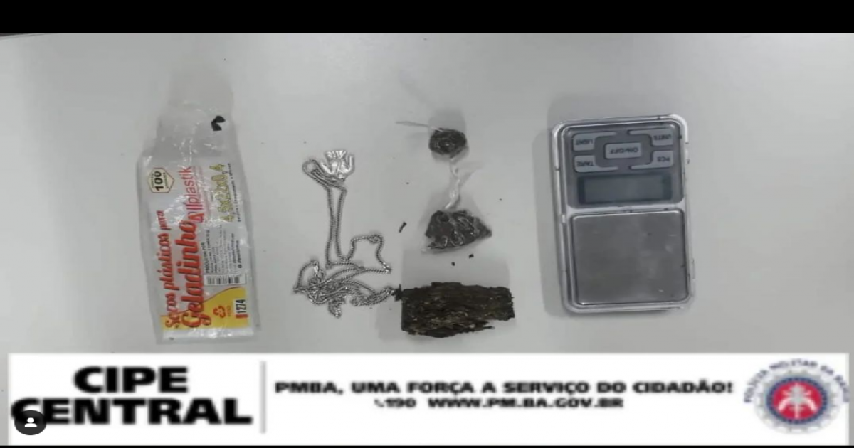 CIPE Central deteve jovem com drogas no anel viário de Jequié