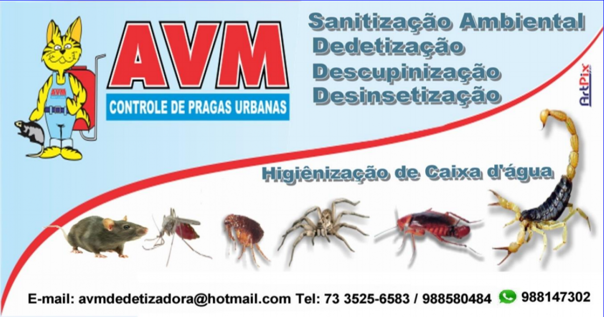 AVM dedetizadora alerta para os perigos dos escorpiões