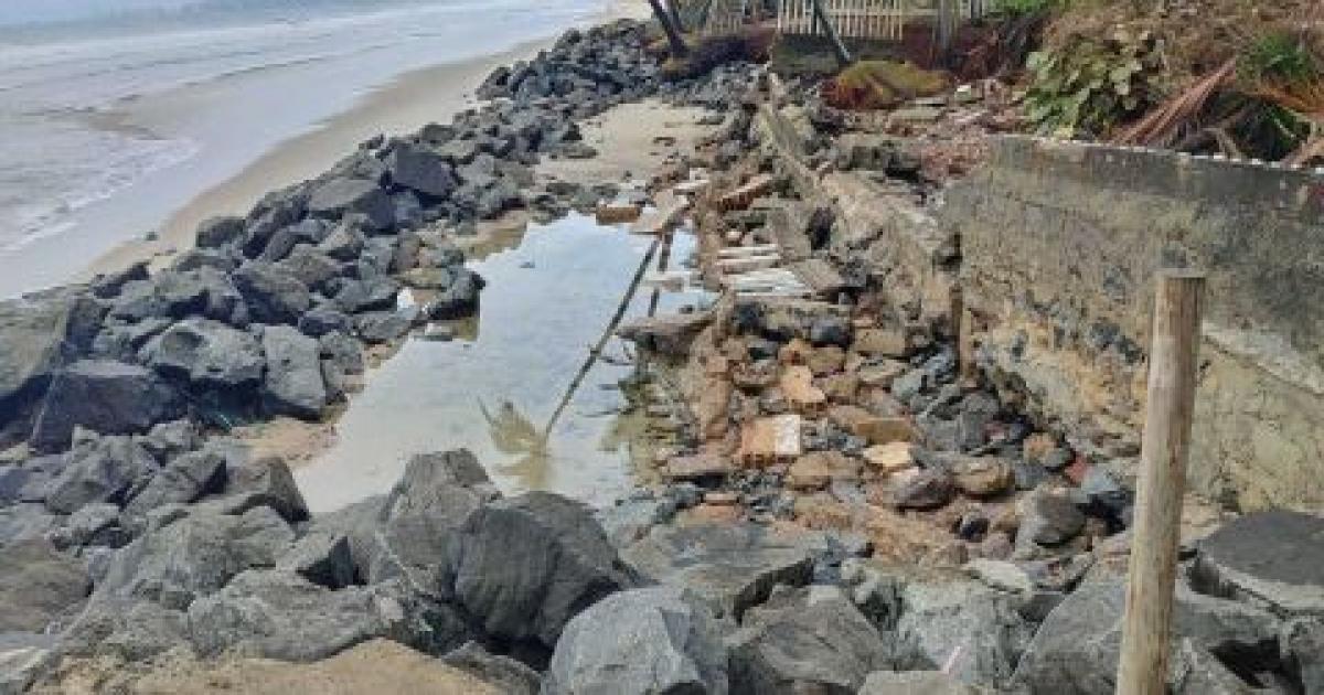 Avanço do mar e erosão costeira, faz Ilhéus decretar situação de emergência