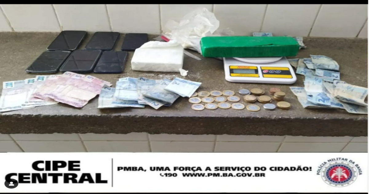 Cipe Central deteve mulher com drogas na Chapada Diamantina