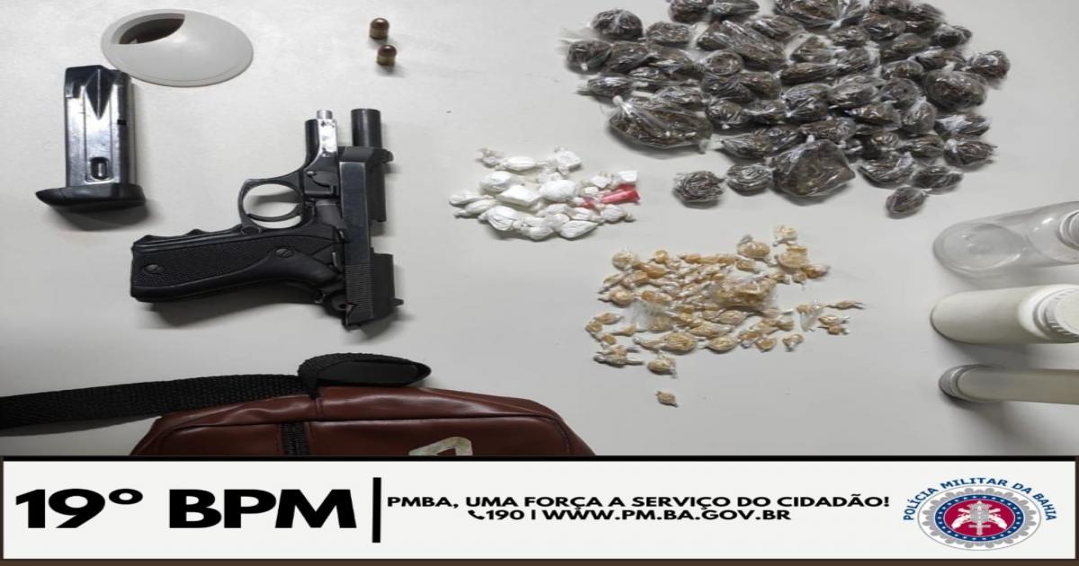 Confronto no Alto da Bela Vista, polícia encontra drogas, armas e um bandido morreu na troca de tiros
