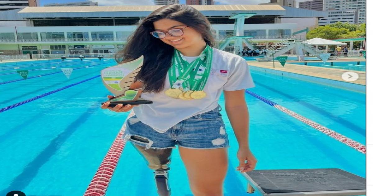 Paratleta jequieense conquistou 7 medalhas de ouro em torneio de natação