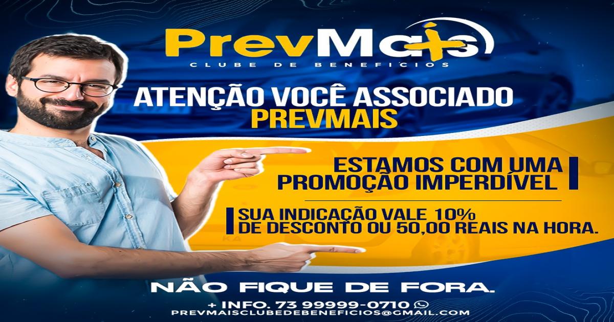 PrevMais: Promoção indicou ganhou, desconto ou dinheiro na hora