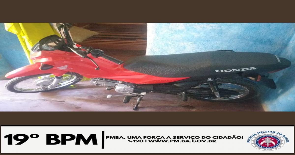 Jaguaquara: moto é recuperada 24 horas depois de ter sido roubada