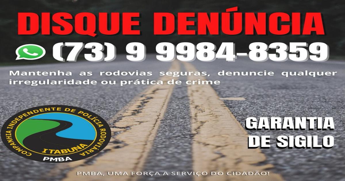 Polícia Rodoviária Estadual lança disk denúncia das rodovias