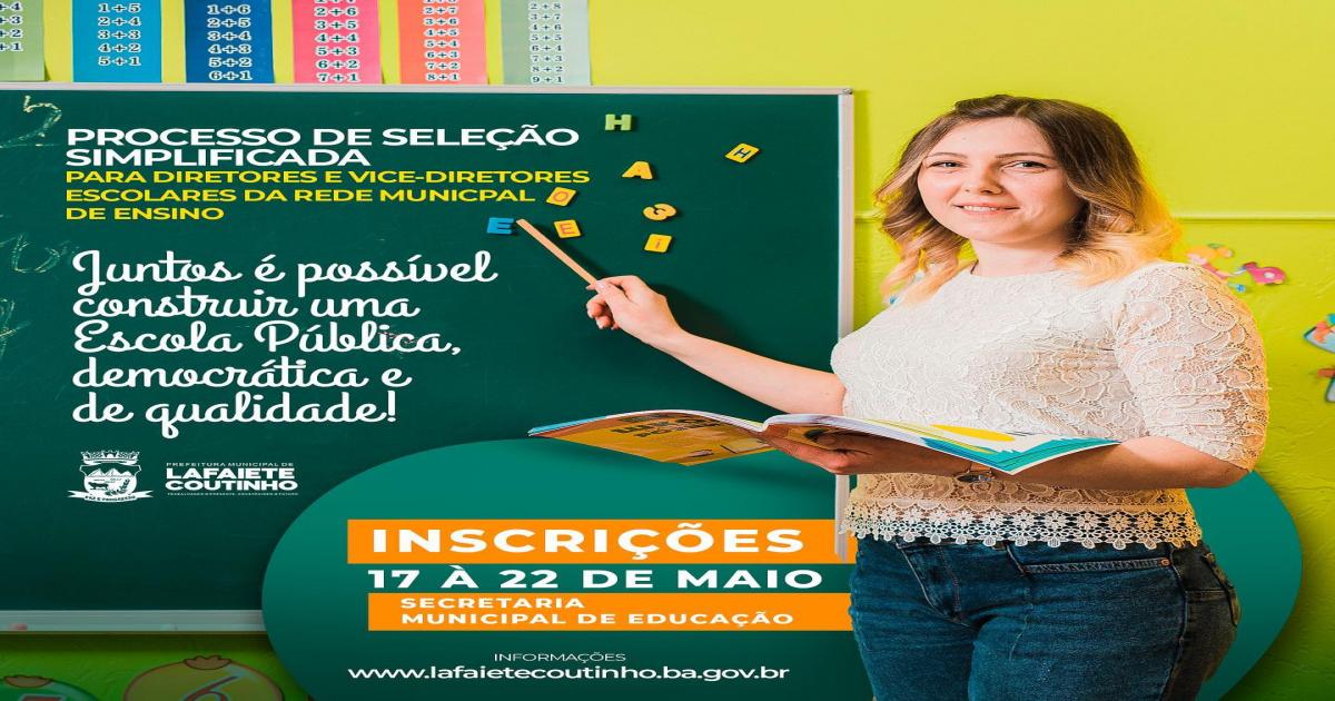 Prefeitura de Lafaiete Coutinho realizará Processo de Seleção Simplificado para Gestores