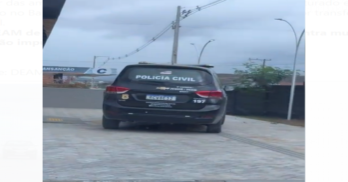 Preso acusado de agredir a ex esposa e levar os filhos