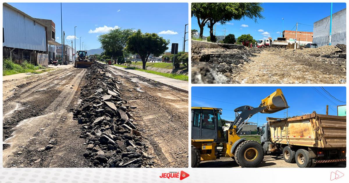 Prefeitura de Jequié inicia etapa de pavimentação asfáltica da Avenida César Borges