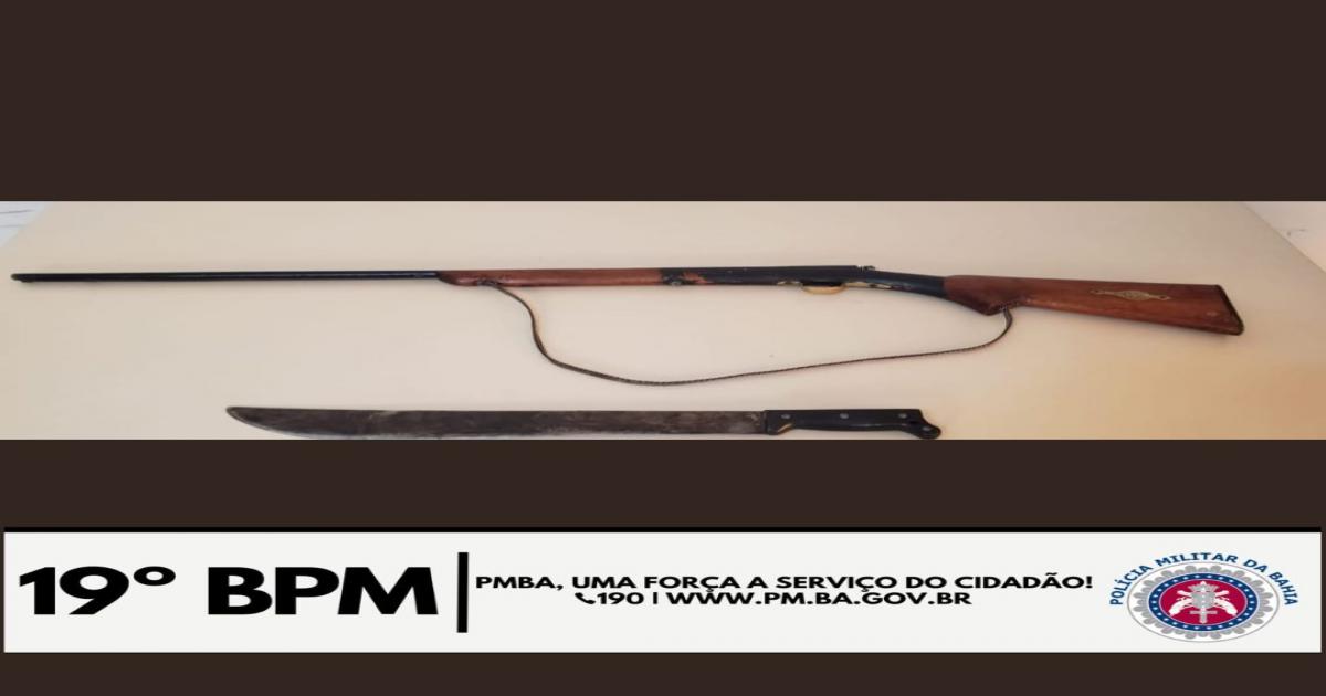 Usou espingarda e facão para cometer delitos na região de Água Vermelha