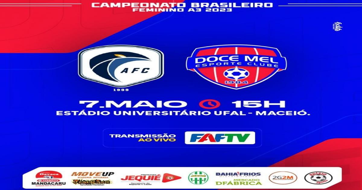 Doce Mel/Jequié viaja para enfrentar o Acauã, atual campeão Alagoano em Maceió.