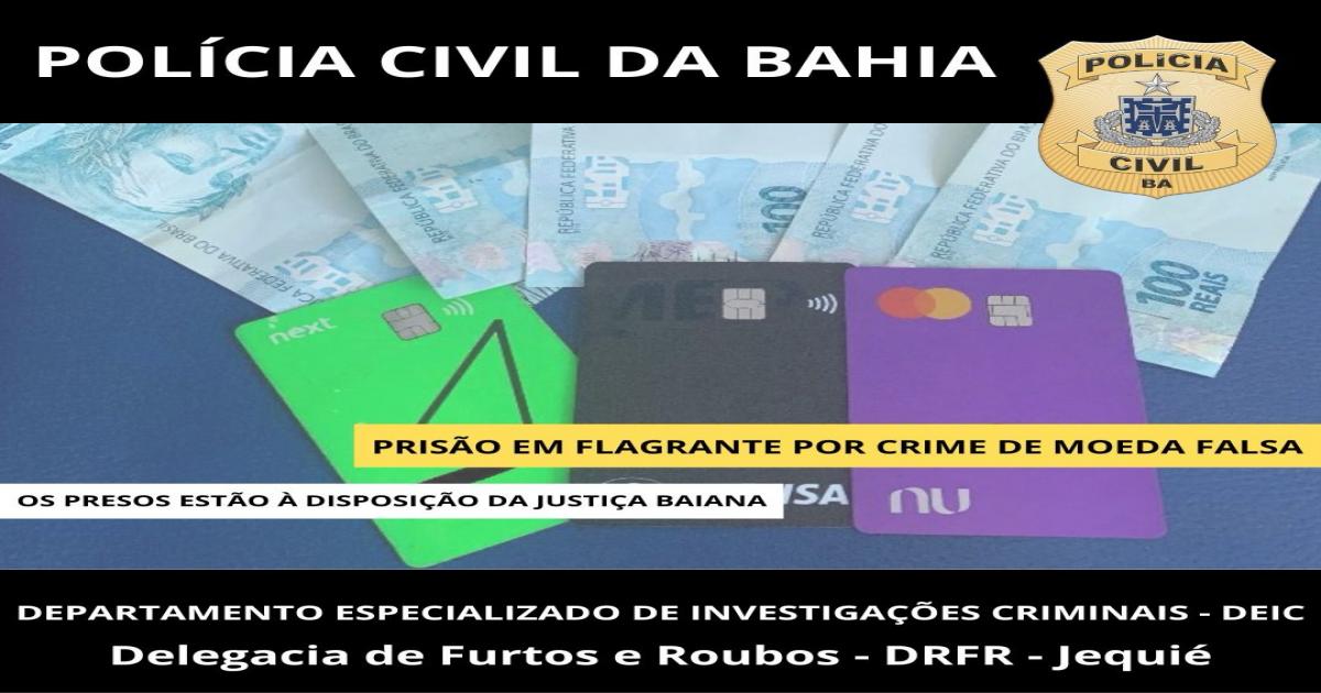Bandido é preso após repassar 2 mil reais em cédulas falsas de real