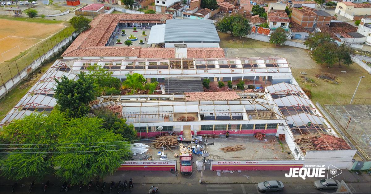 Prefeitura de Jequié reforça investimentos na Educação e inicia reforma e ampliação do Centro Educacional Presidente Médici