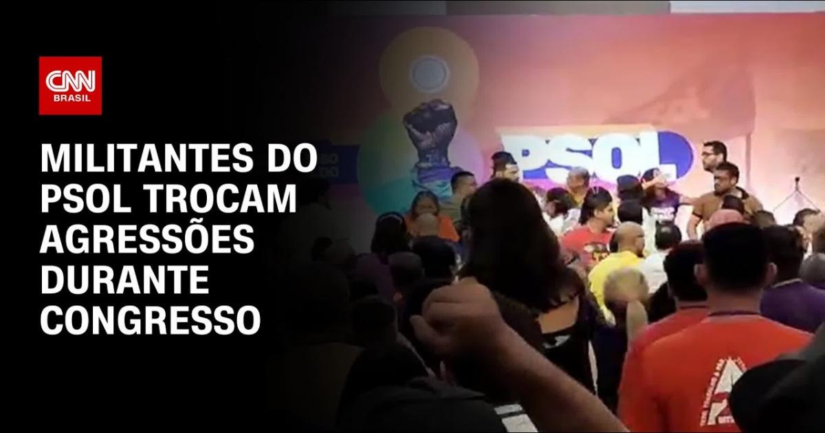 Congresso do PSOL termina em socos, gritaria e confusão