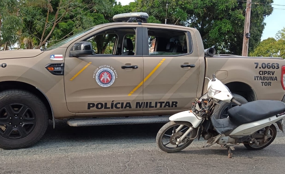 PRE recupera moto roubada na BA 001