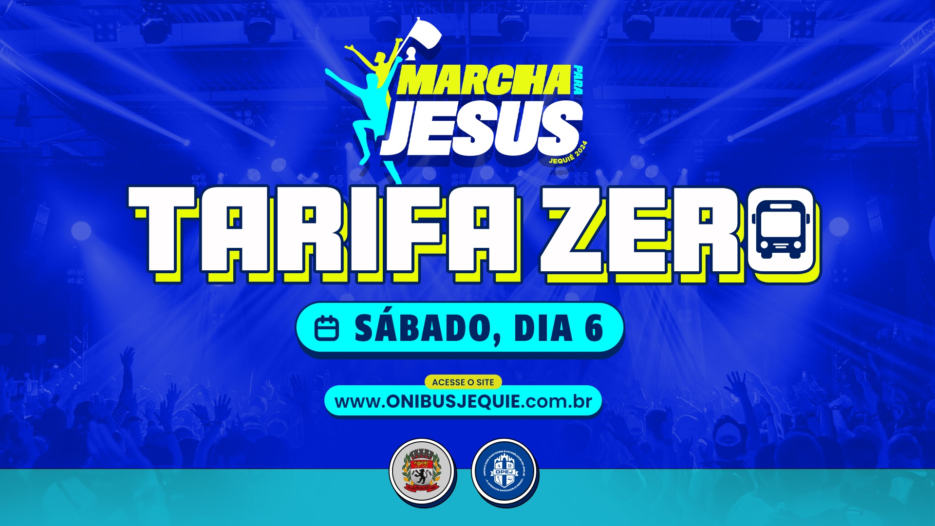 Prefeitura de Jequié e Coobma disponibilizam tarifa zero especial para transporte coletivo durante Marcha para Jesus Prefeitura de Jequié e Coobma disponibilizam tarifa zero especial para transporte coletivo durante Marcha para Jesus