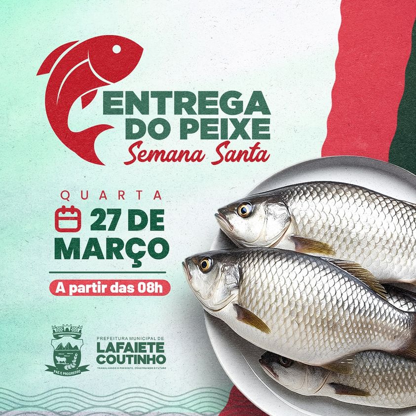 Lafaiete Coutinho: prefeitura realiza nesta quarta-feira a entrega de peixes para famílias carentes