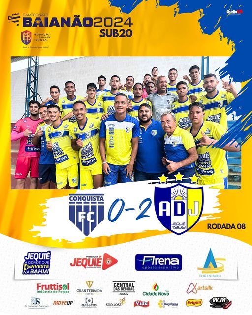 ADJ sub 20 vence o Conquista fora de casa e segue na luta pela classificação ADJ sub 20 vence o Conquista fora de casa e segue na luta pela classificação
