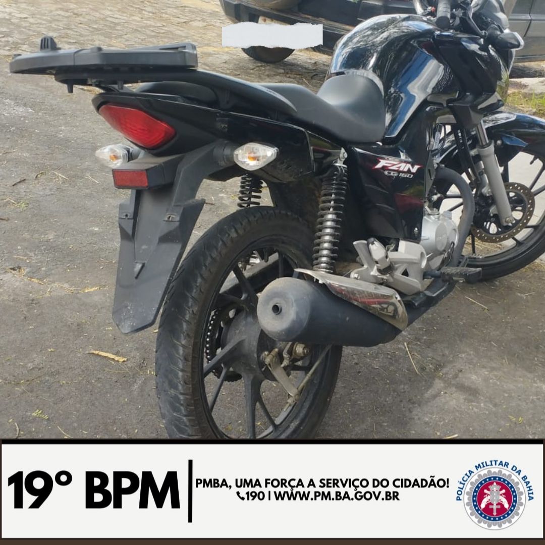 Polícia recupera moto roubada no bairro Mandacaru Polícia recupera moto roubada no bairro Mandacaru