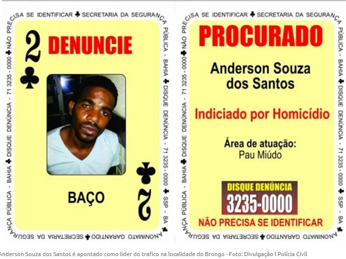 FICCOs e PMs da Bahia e de Alagoas localizam ex-2 de Paus do Baralho do Crime FICCOs e PMs da Bahia e de Alagoas localizam ex-2 de Paus do Baralho do Crime