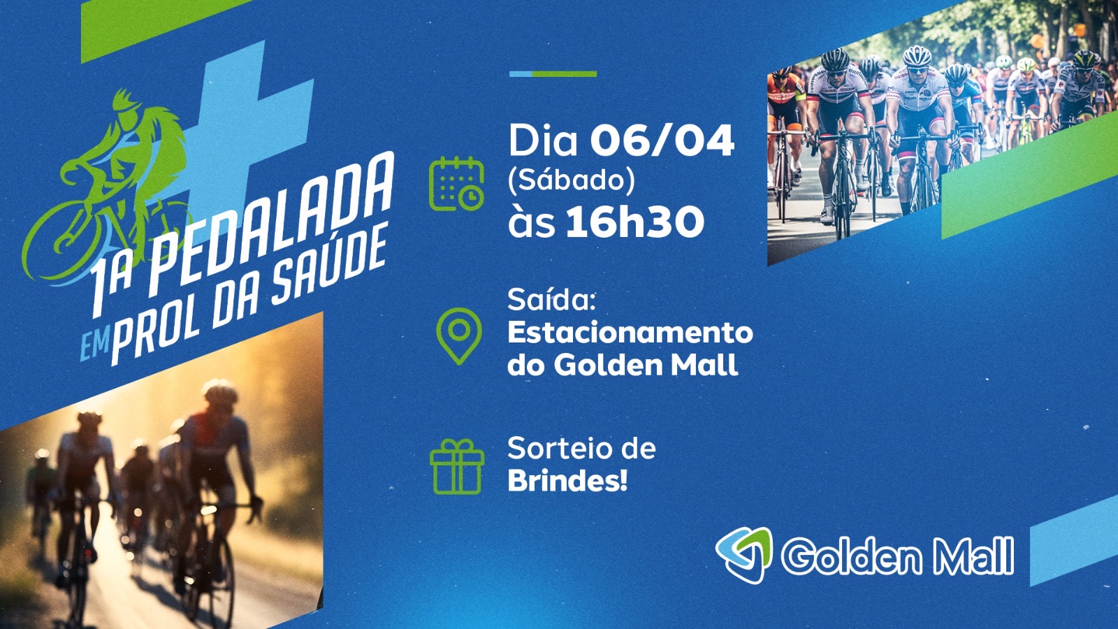 Golden Mall realiza pedal da saúde Golden Mall realiza pedal da saúde