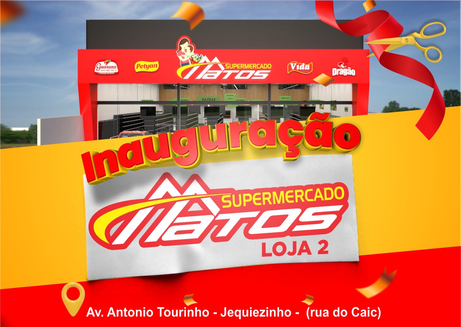 A Grande Inauguração da Loja 2 do Supermercado Matos em Jequiezinho! A Grande Inauguração da Loja 2 do Supermercado Matos em Jequiezinho!