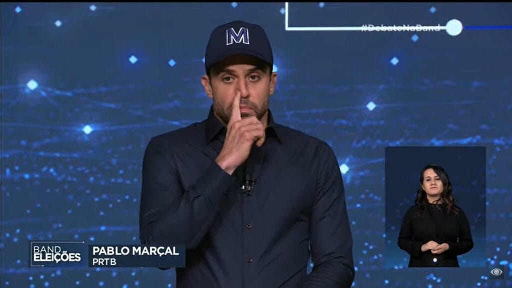 Pablo Marçal chama Boulos de cheirador de cocaína em debate na Band Pablo Marçal chama Boulos de cheirador de cocaína em debate na Band