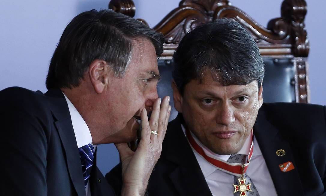 Tarcísio declara apoio a Nunes seguindo Bolsonaro Tarcísio declara apoio a Nunes seguindo Bolsonaro