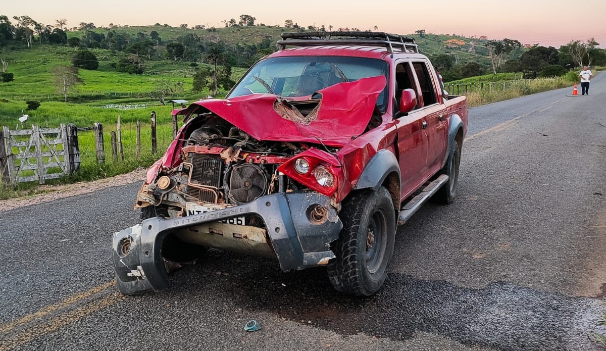 Animais soltos na rodovia provocou acidente na BA 650 Animais soltos na rodovia provocou acidente na BA 650