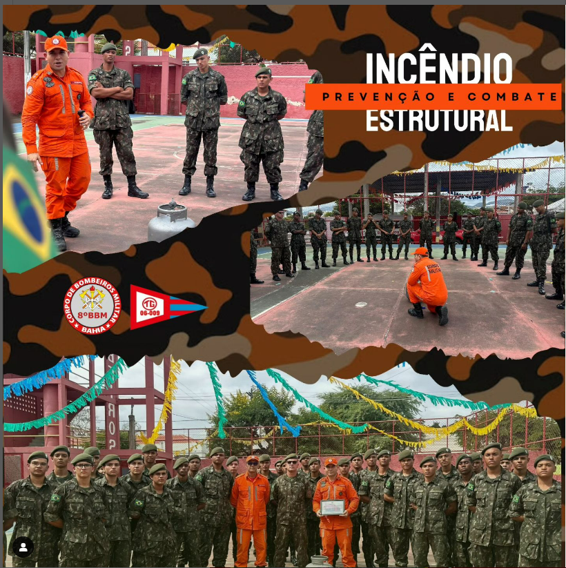 Instrução de Combate à Incêndio aos atiradores do Tiro de Guerra Instrução de Combate à Incêndio aos atiradores do Tiro de Guerra