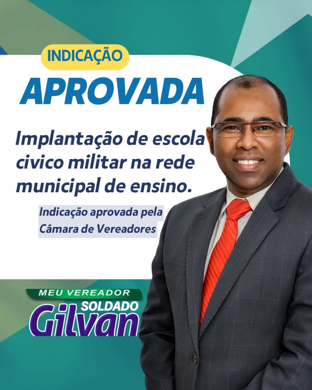VEREADOR SOLDADO GILVAN TEM INDICAÇÃO APROVADA PARA IMPLANTAÇÃO DE ESCOLA CÍVICO MILITAR EM JEQUIÉ VEREADOR SOLDADO GILVAN TEM INDICAÇÃO APROVADA PARA IMPLANTAÇÃO DE ESCOLA CÍVICO MILITAR EM JEQUIÉ