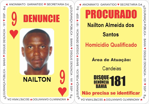 Forças da Segurança da Bahia e de SP capturam 9 de Copas do Baralho do Crime