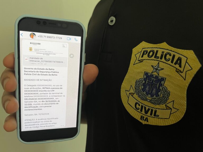 Polícia Civil amplia atendimento e passa a enviar intimações via WhatsApp Polícia Civil amplia atendimento e passa a enviar intimações via WhatsApp