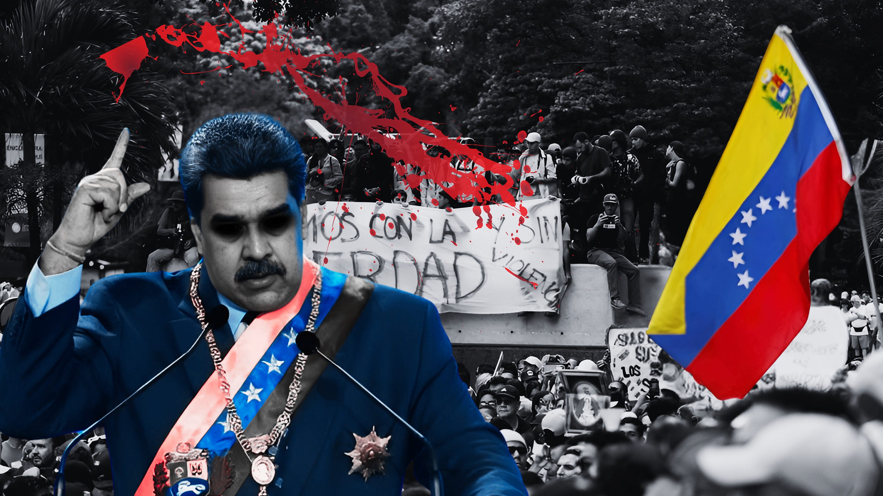 Maduro intensifica repressão: ameaças de força letal e mobilização de milícias para reprimir protestos Maduro intensifica repressão: ameaças de força letal e mobilização de milícias para reprimir protestos