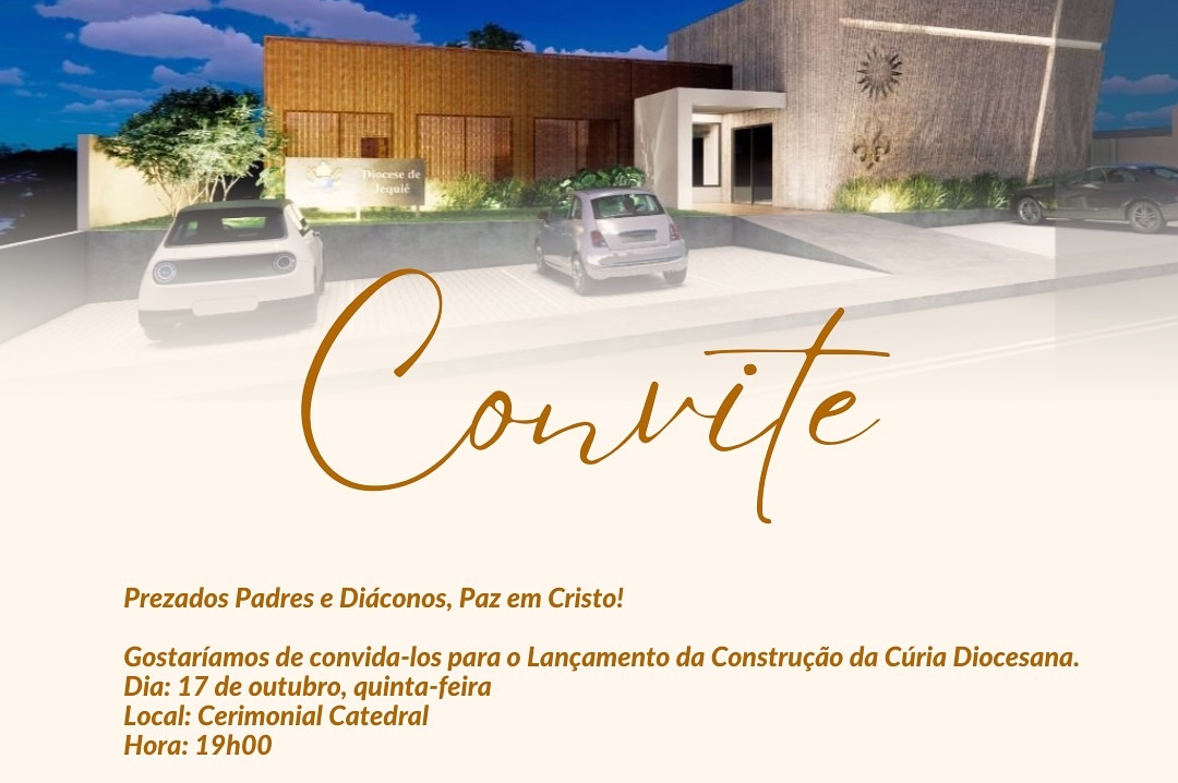 Durante evento, Bispo Dom Paulo Romeu, apresentou local para construção da nova Cúria Diocesana de Jequié Durante evento, Bispo Dom Paulo Romeu, apresentou local para construção da nova Cúria Diocesana de Jequié