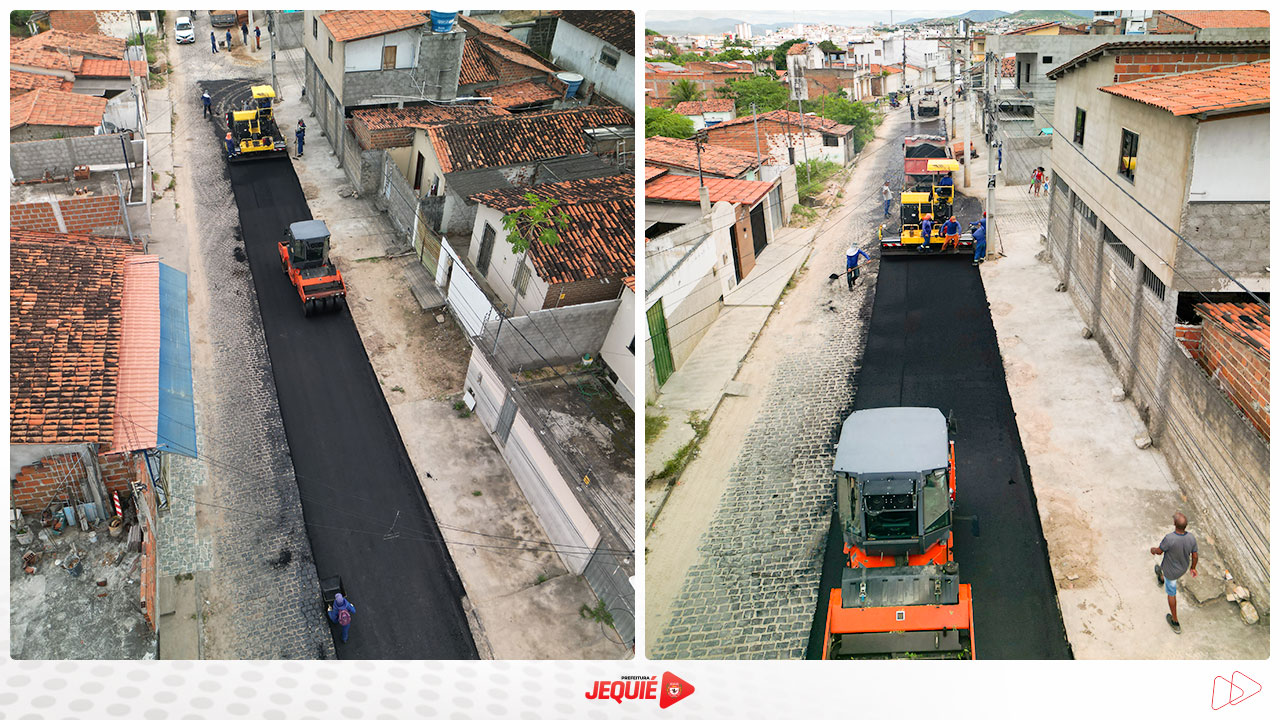 Prefeitura de Jequié acelera programa de pavimentação e melhorias contemplam moradores do Curral Novo e do Loteamento Parque da Colina Prefeitura de Jequié acelera programa de pavimentação e melhorias contemplam moradores do Curral Novo e do Loteamento Parque da Colina