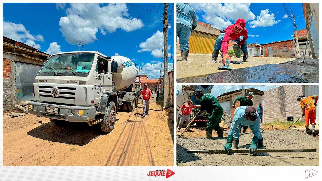 Prefeitura de Jequié amplia programa de pavimentação e melhorias contemplam novas vias públicas do KM 3 Prefeitura de Jequié amplia programa de pavimentação e melhorias contemplam novas vias públicas do KM 3