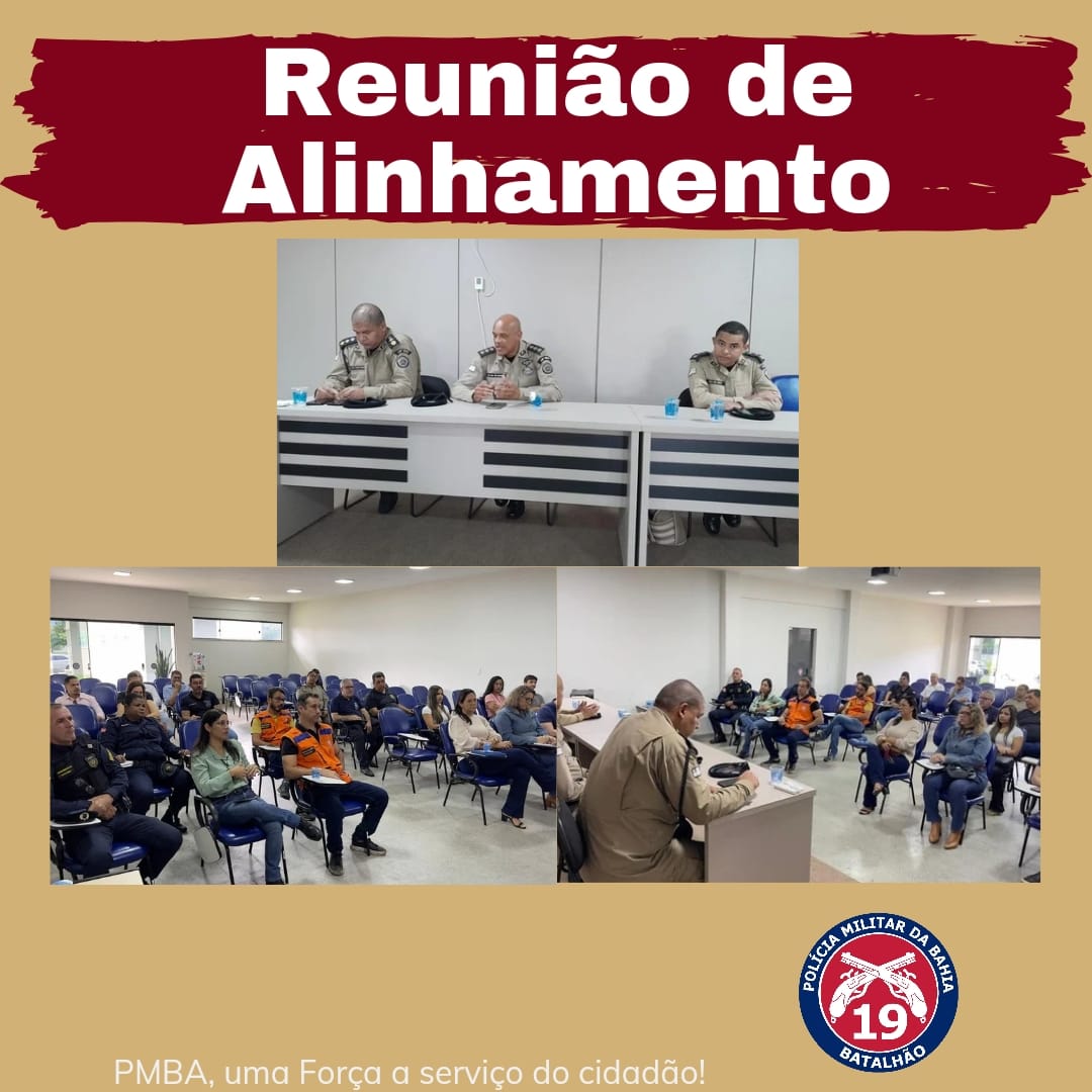Comando do 19BPM fez reunião de alinhamento da segurança para os festejos juninos em Jequié Comando do 19BPM fez reunião de alinhamento da segurança para os festejos juninos em Jequié