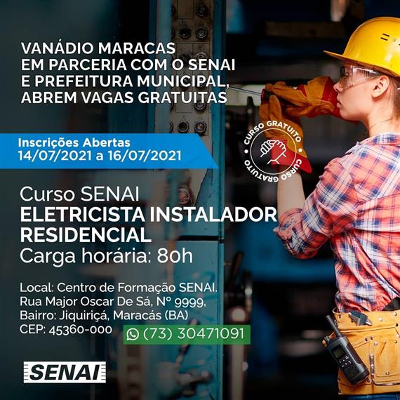 SENAI Maracás abre inscrições para curso gratuito e exclusivo para mulheres SENAI Maracás abre inscrições para curso gratuito e exclusivo para mulheres