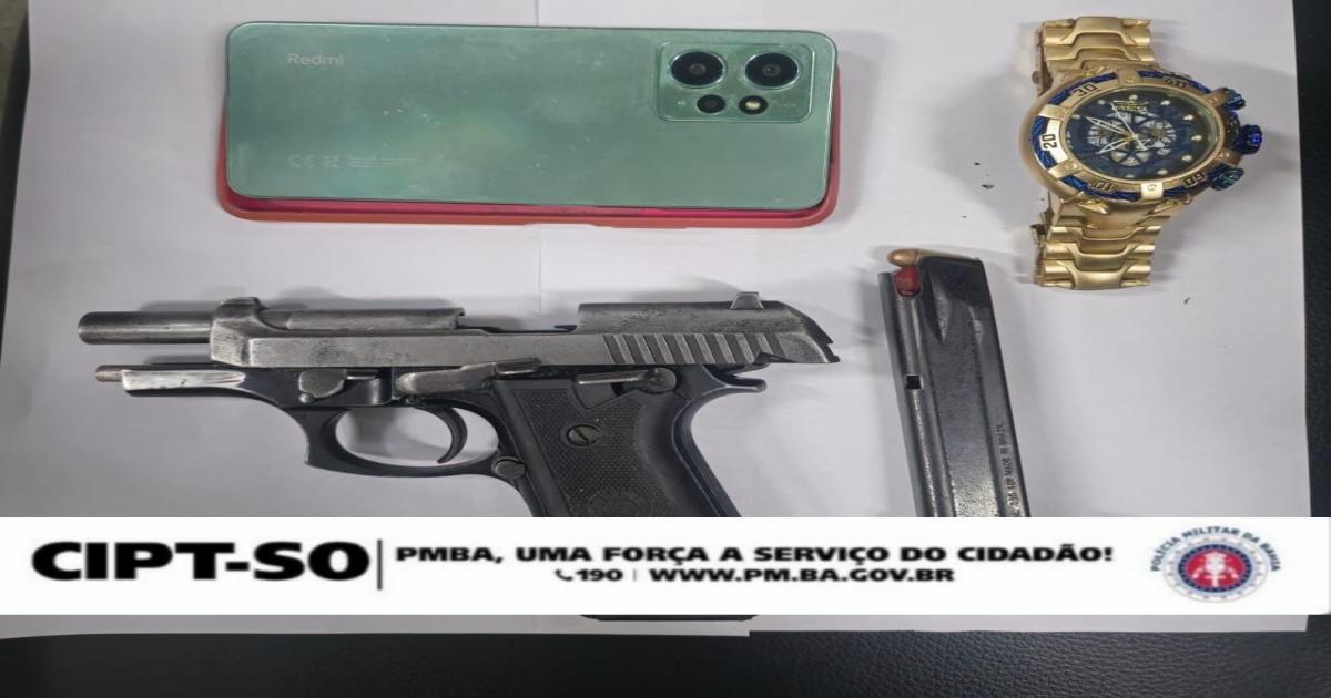 Jequié l Rondesp deteve bandido armado no bairro São Luiz