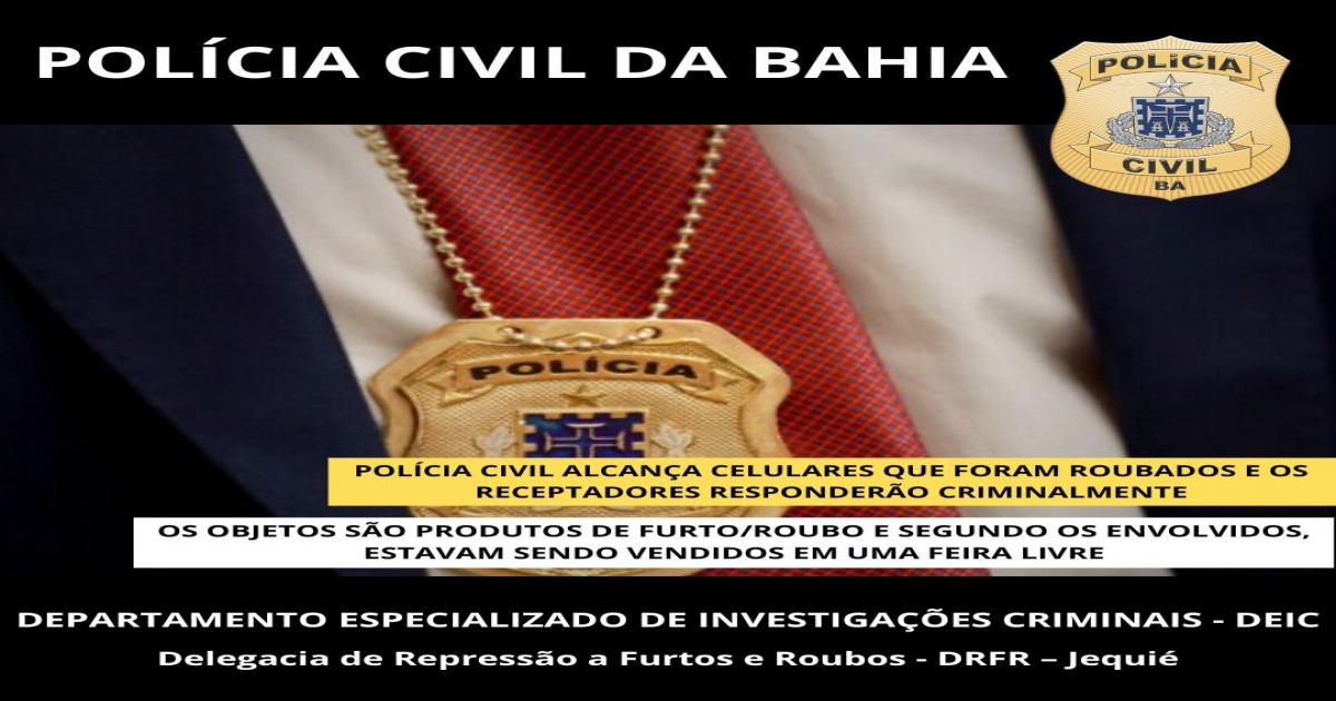 Polícia Civil recupera celulares roubados e comprados na feira do pau, duas pessoas vão responder pelo crime de receptação