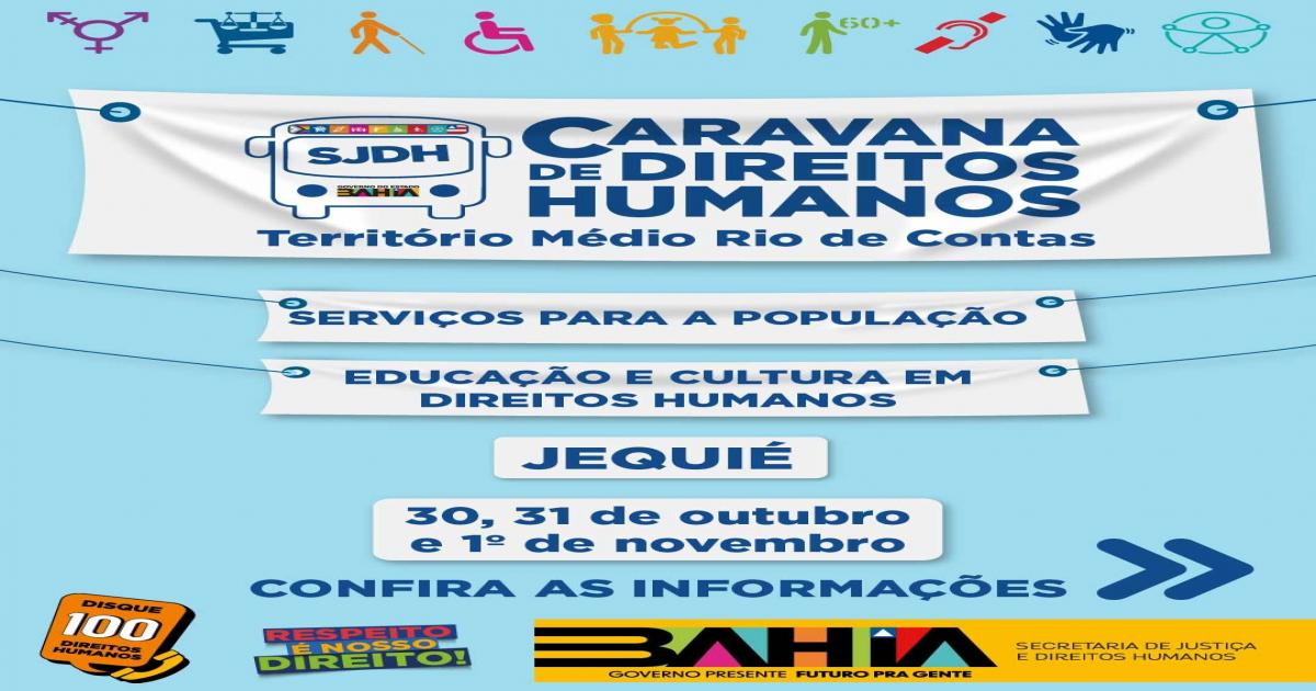 Caravana de Direitos Humanos: MPBA prestará atendimento à população de Jequié