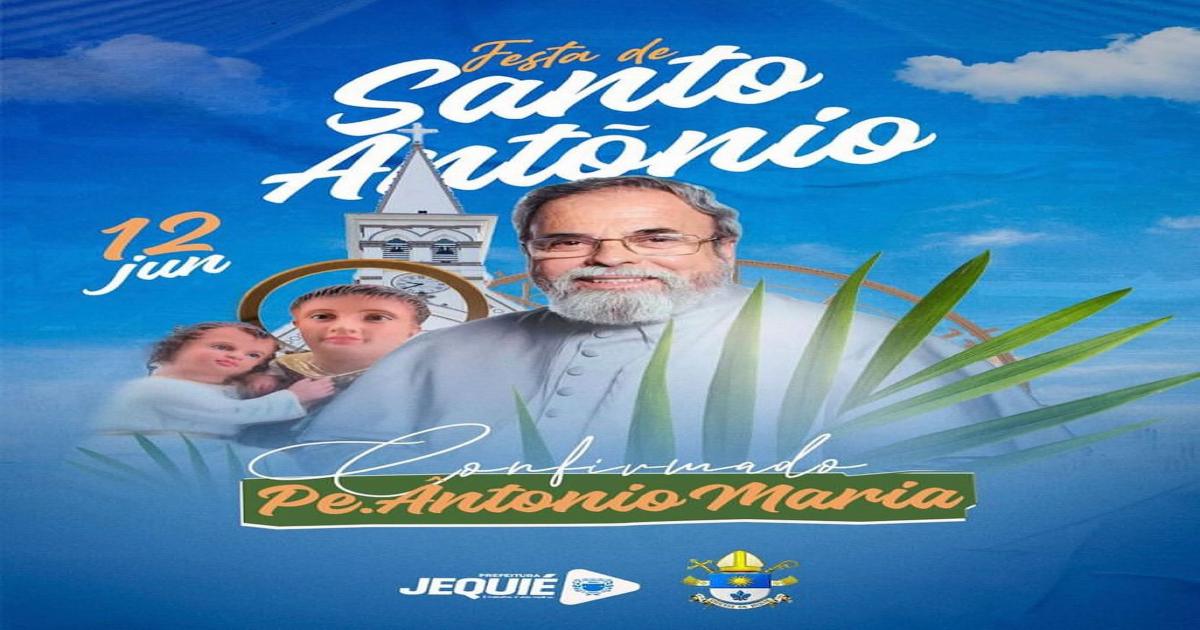 Festa de Santo Antônio 2024:  confirmado show com Padre Antônio Maria
