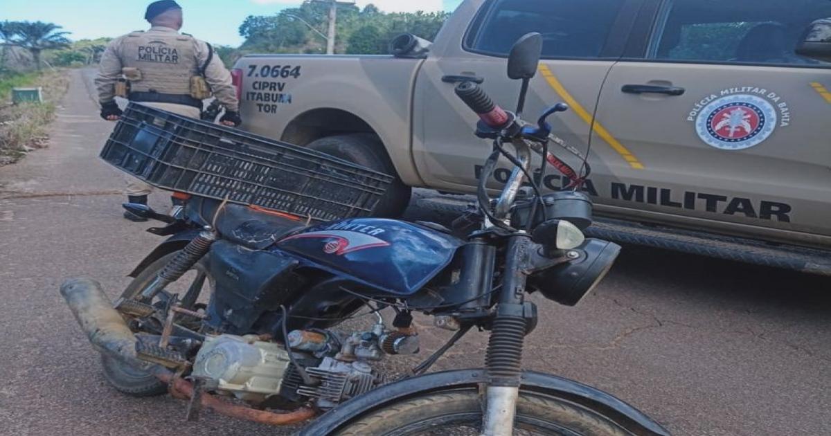 Polícia apreende cinquentinha com motor de biz