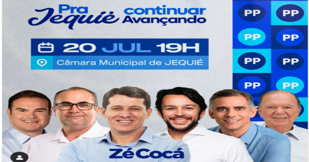 PP convoca população para lançamento da pré candidatura de Zé Cocá