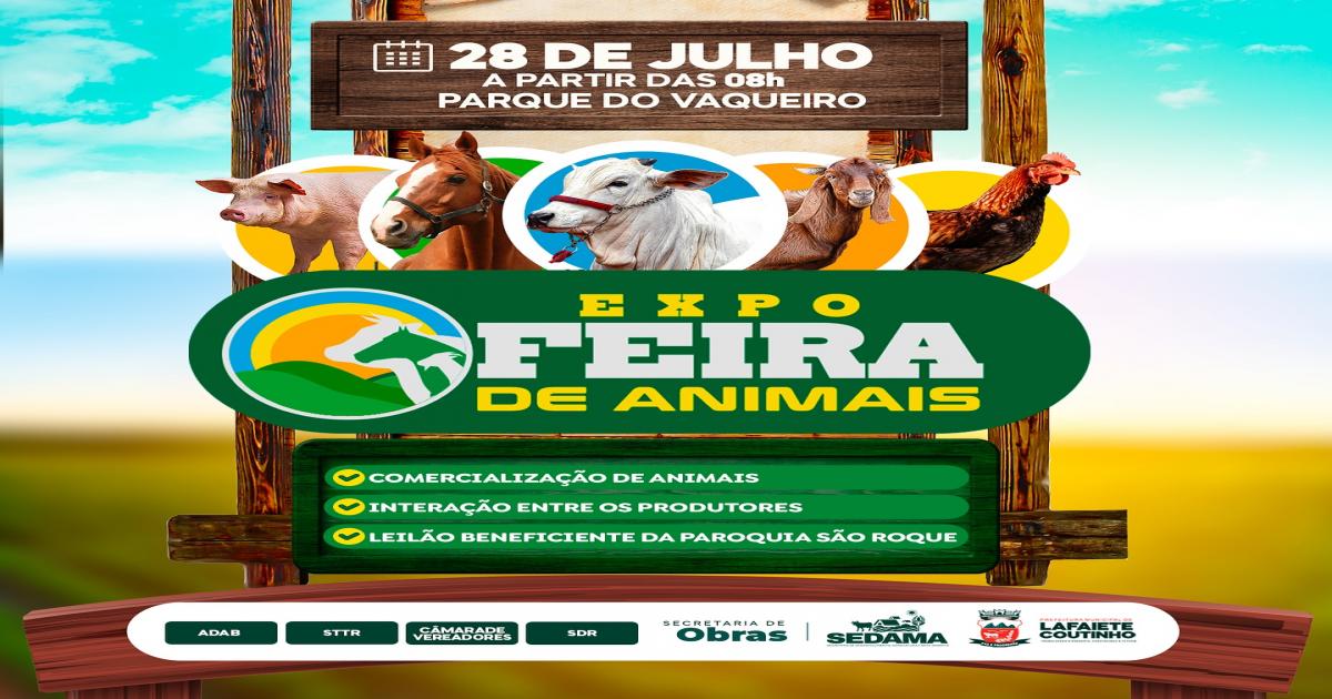 Vem aí mais uma Expo e Feira de Animais em Lafaiete Coutinho